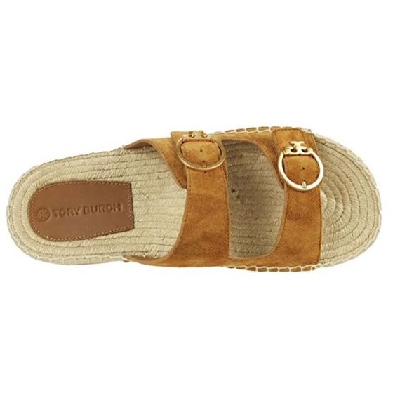 Tory Burch Selby Two Band Espadrille Slide Size 7 NWT - Picture 2 of 3